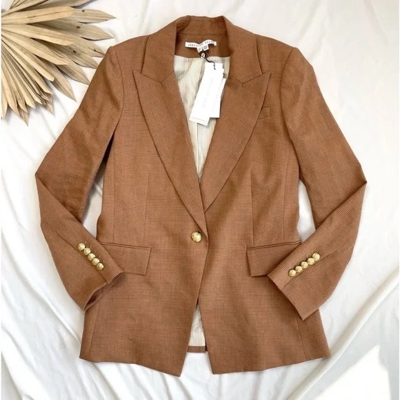 Veronica Beard Jackets & Blazers - Veronica Beard Brown Blazer with Gold Buttons